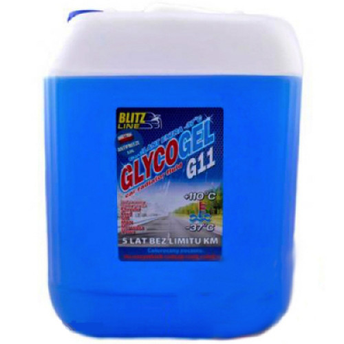 Антифриз Blitz Line Glycogel G11 ready-mix -37C син, 10л (11кг.) (28882)