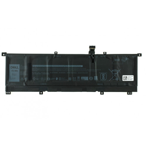 Акумулятор до ноутбука Dell XPS 15-9575 8N0T7, 75Wh (6254mAh), 6cell, 11.4V, Li-ion (A47604)