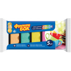 Губки кухонні Фрекен БОК Color з хвилястою поверхнею 5 шт. (4823071649703)