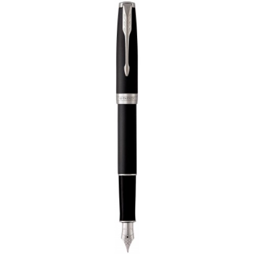 Ручка пір'яна Parker SONNET 17 Matte Black Lacquer CT  FP F (84 911)