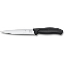 Кухонний ніж Victorinox SwissClassic Filleting Flex 16 см Black (6.8713.16B)