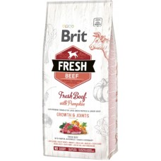 Сухий корм для собак Brit Fresh Beef/Pumpkin Puppy Large 12 кг (8595602530755)