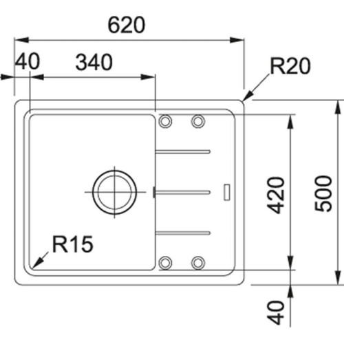 Мийка кухонна Franke BASIS BFG 611-62/114.0272.595