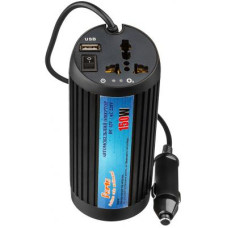 Автомобільний інвертор PORTO 12V/220V 150W, USB, ионизатор, Black (MNY-150B)