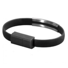 Дата кабель USB 2.0 AM to Micro 5P 0.2m браслет black Extradigital (KBU1783)