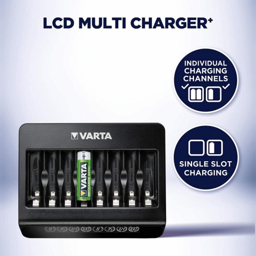 Зарядний пристрій для акумуляторів Varta LCD MULTI CHARGER PLUS (57681101401)