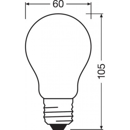 Лампочка Osram SST CLAS A 100 12 W/4000K E27 (4058075434707)