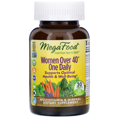 Мультивітамін MegaFood Мультивітаміни для жінок 40+, Women Over 40 One Daily, 30 та (MGF-10265)