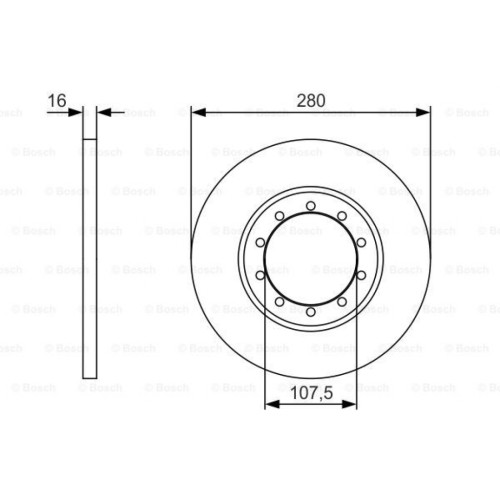 Гальмівний диск Bosch 0 986 479 R92