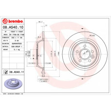 Гальмівний диск Brembo 08.A540.11