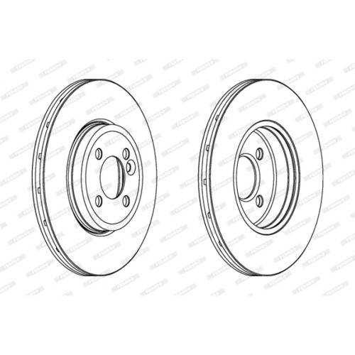 Гальмівний диск FERODO DDF1711C