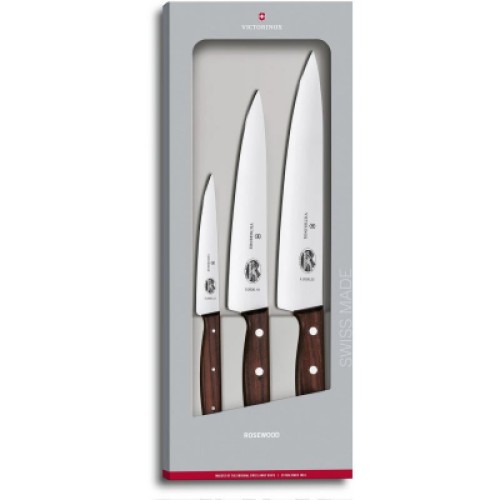 Набір ножів Victorinox Rosewood Carving Set 3 шт (5.1050.3G)