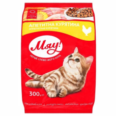 Сухий корм для кішок Мяу! з куркою 300 г (4820215364553)