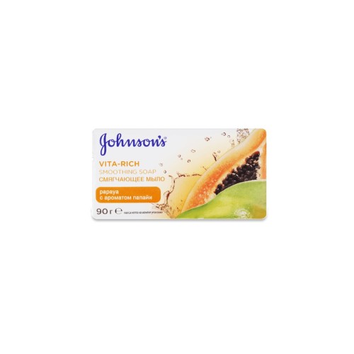 Дитяче мило Johnson’s baby Care Vita Rich Пом’якшуюче з екстрактом папайї 90г (3574661642734)