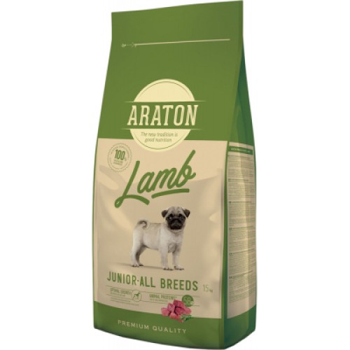 Сухий корм для собак ARATON Lamb Junior All Breeds 15 кг (ART45638)