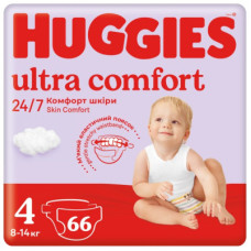 Підгузок Huggies Ultra Comfort 4 ( 7-18 кг) Mega для хлопчиків 66 шт (5029053548777)