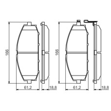 Гальмівні колодки Bosch 0 986 494 560