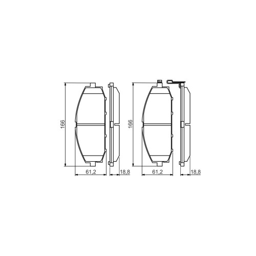 Гальмівні колодки Bosch 0 986 494 560