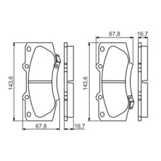 Гальмівні колодки Bosch 0 986 495 352