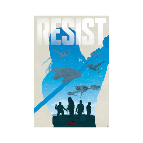 Стікер-наклейка ABYstyle Постер Star Wars — "Resist" 91.5x61 см (ABYDCO471)
