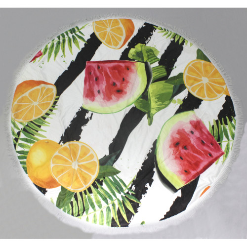 Рушник MirSon пляжний №5068 Summer Time Metermelon 150x150 см (2200003947762)