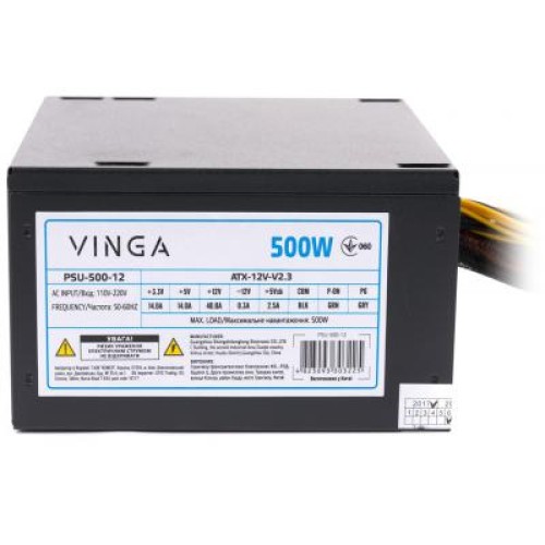 Блок живлення Vinga 500W (PSU-500-12)