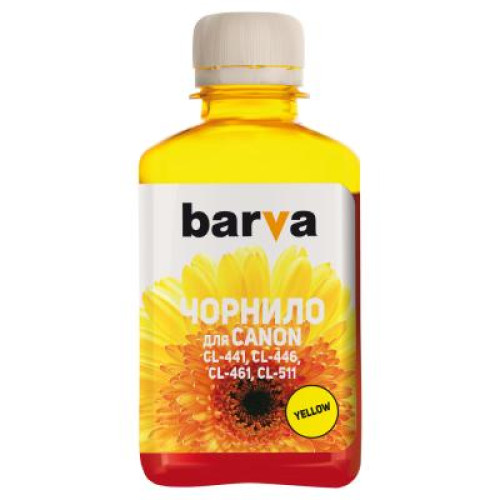 Чорнило Barva CANON CL-441/CL-461 180мл YELLOW (C461-734)