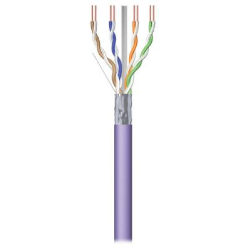 Кабель мережевий Kingda UTP 305м, cat 5e, CU, 4 pairs, 24AWG, LSZH, violet (KDUT8001-LSZH)