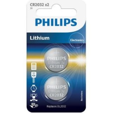 Батарейка PHILIPS CR2032 Lithium BLI 2 (CR2032P2/01B)