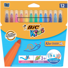 Фломастери Bic Kid Coleour XL, 12 кольорів (bc8289662)
