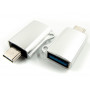 Перехідник OTG USB - Type-C grey Dengos (ADP-019)