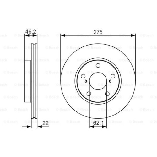 Гальмівний диск Bosch 0 986 479 R97