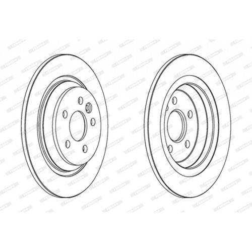 Гальмівний диск FERODO DDF1720C