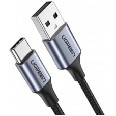 Дата кабель USB 2.0 AM to Type-C 1.0m US176 Both Angled 3A (Black) Ugreen (20856)
