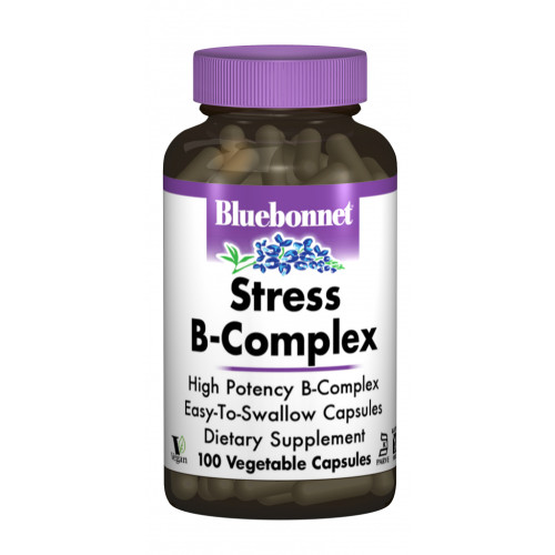 Вітамін Bluebonnet Nutrition Стрес В-Комплекс 100, 100 гелевих капсул (BLB-00424)