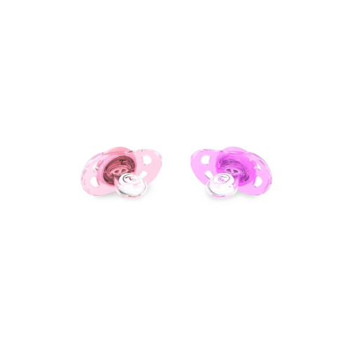 Пустушка Twistshake 2шт 0-6 міс світло-рожева/лавандова (69901)