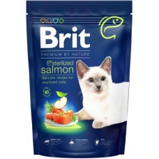 Сухий корм для кішок Brit Premium by Nature Cat Sterilized Salmon 1.5 кг (8595602553174)