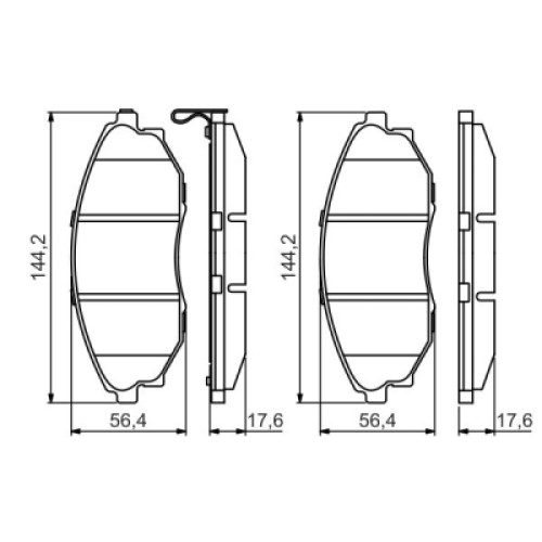 Гальмівні колодки Bosch 0 986 495 353