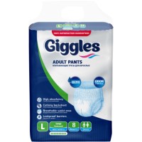 Підгузки для дорослих Giggles Large 100-150 см 8 шт (8680131204250)