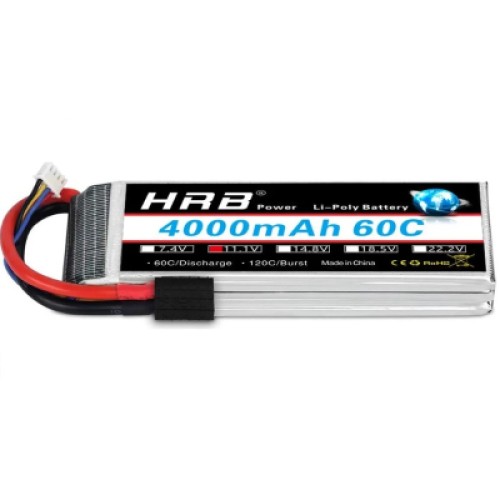 Акумулятор для дрона HRB Lipo 3s 11.1V 4000mAh 60C Battery (Weight under 300g) (HR-4000MAH-3S-60C)