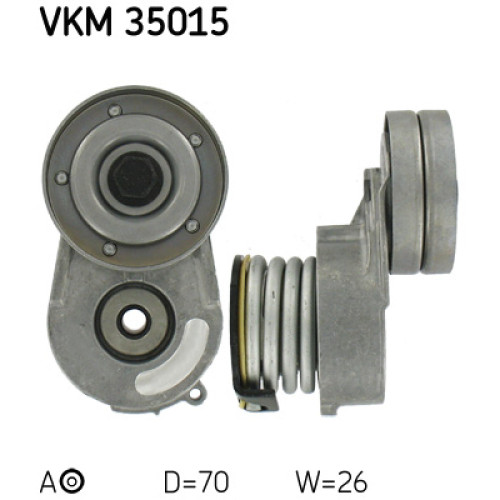 Натягувач ременя з роликом SKF VKM 35015