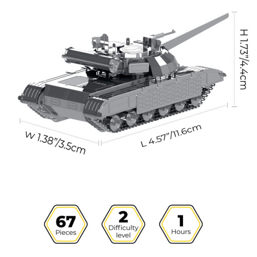 Конструктор Metal Time колекційна модель Bulat T-64 (MT059)