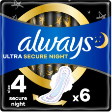 Гігієнічні прокладки Always Ultra Secure Night (Розмір 4) 6 шт. (8001841733050)