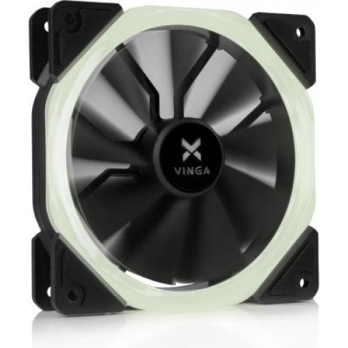 Кулер до корпусу Vinga LED fan-01 white