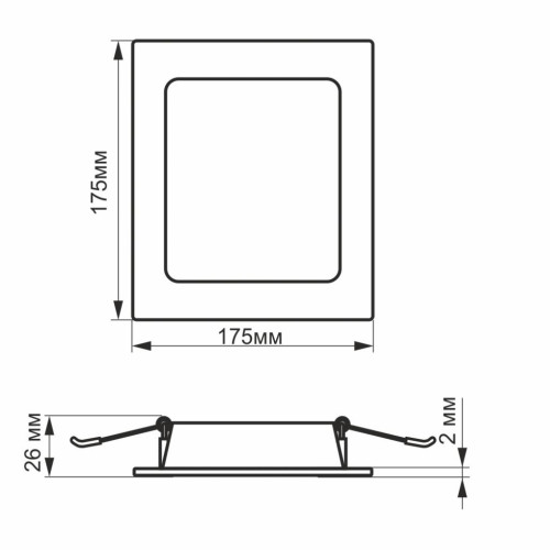 Світильник Videx LED 16W 5000K 220V (VL-DLBS-165)