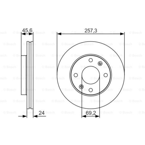 Гальмівний диск Bosch 0 986 479 S03