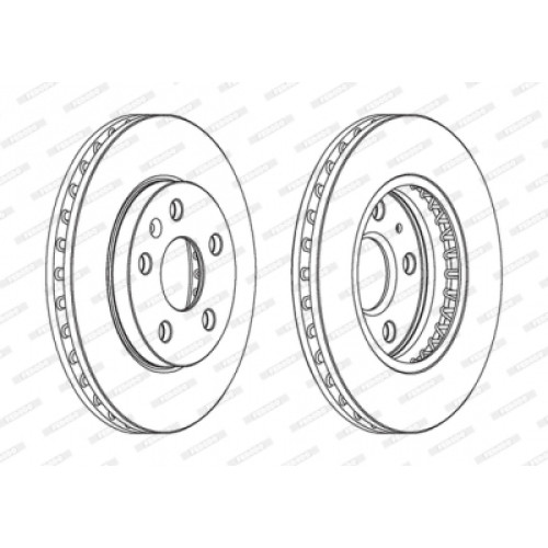 Гальмівний диск FERODO DDF1721C