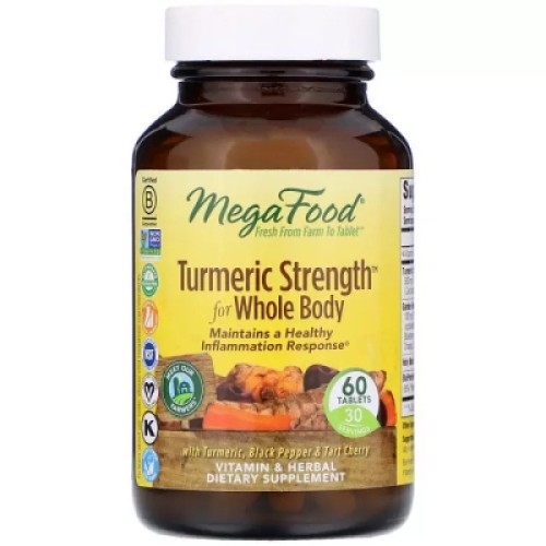 Трави MegaFood Сила куркуми для всього організму, Turmeric Strength for Who (MGF-10006)