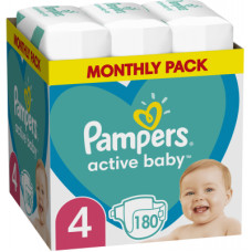 Підгузки Pampers Active Baby Maxi Розмір 4 (9-14 кг), 180 шт. (8006540032725)