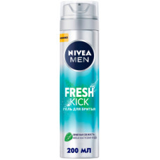 Гель для гоління Nivea Men Fresh Kick 200 мл (4005900843319)